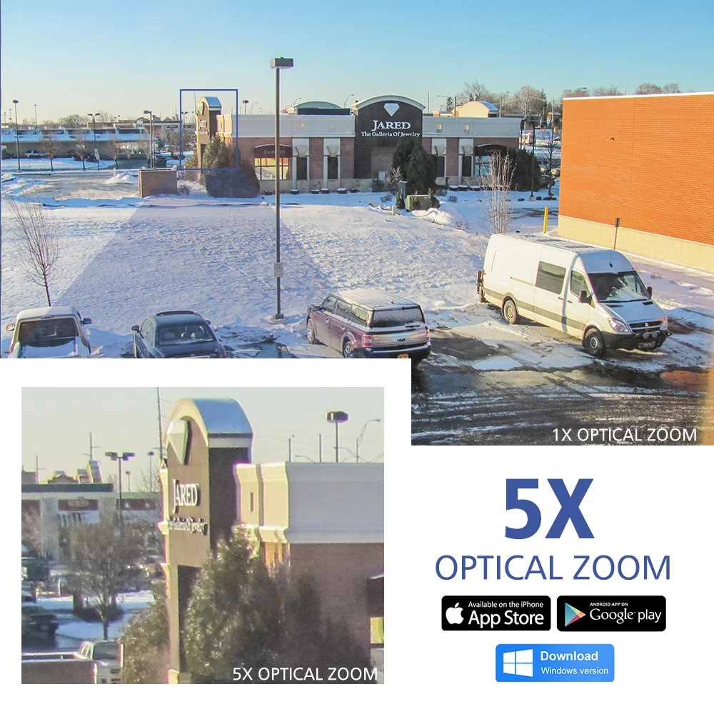 Wifi PTZ IP камера 1080P 5MP 5X Zoom 4G двухсторонняя аудио AI Автоматическая отслеживающая