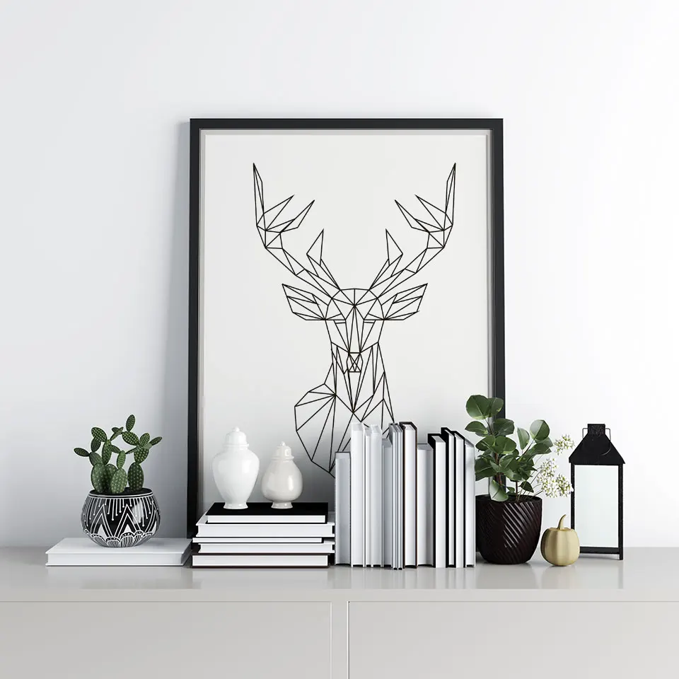 Настенный плакат с рисунком животных для гостиной|Рисование и каллиграфия| |