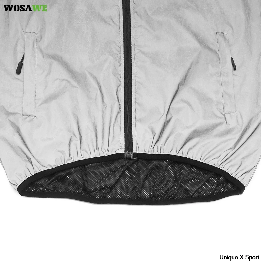 Мужской светоотражающий жилет WOSAWE для велосипеда легкий водоотталкивающий