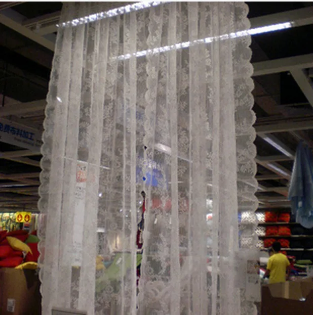 Оконные шторы для гостиной корейские тюлевые прозрачные с вышивкой столовой