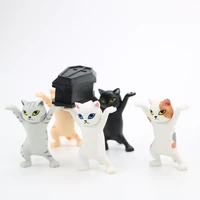 carrying a coffin cat pen holder home bookshelf decoration animal statue handmade home doll decoration kid funny toy gift