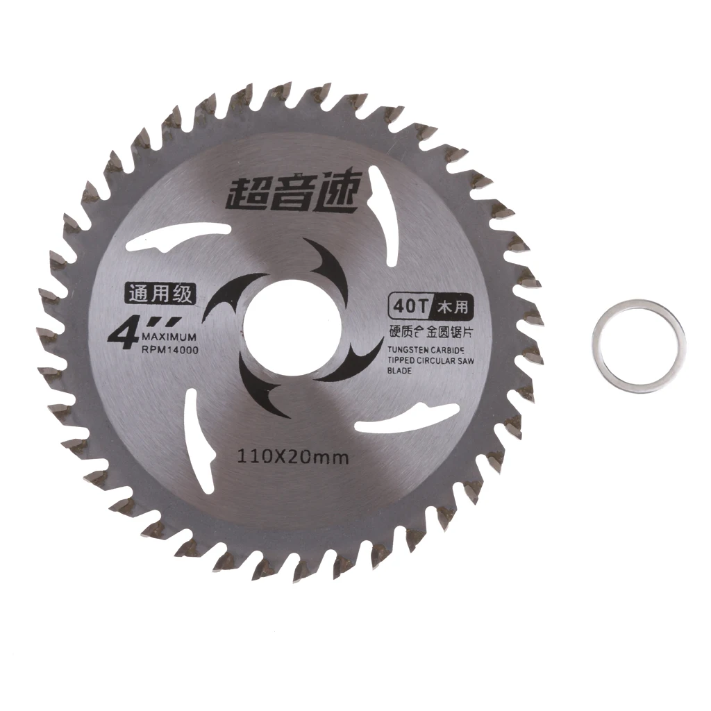 

4'' 40-Tooth General Purpose Carbide Alloy Saw Blade Anti-Corrosive Coating Silver For Cutting Cement PVC Pipe Tool Duralbe