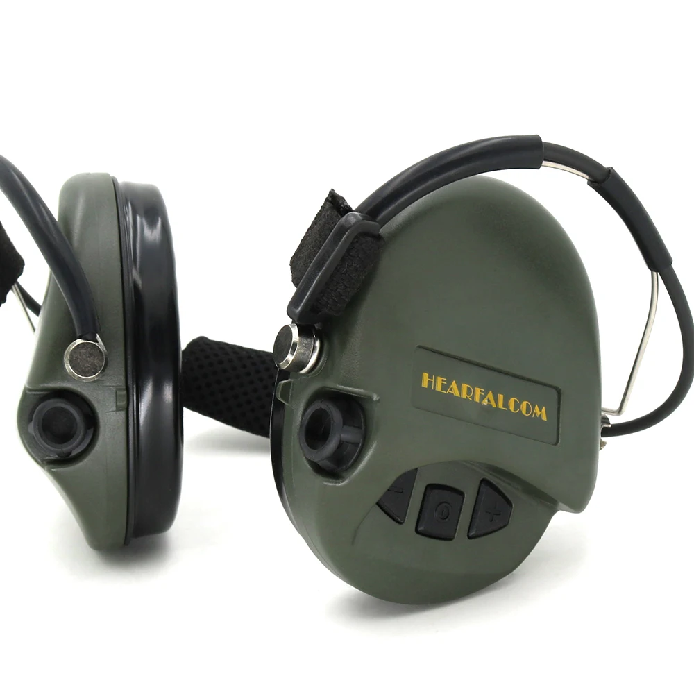 HEARFALCOM  Outdoor sports tactical electronic noise reduction  IPSC tactical without microphone hearing protection headset
