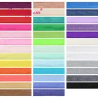 Однотонная Блестящая атласная лента для бюстгальтера из спандекса, 38 дюйма, 10 мм, платье с повязкой кружева