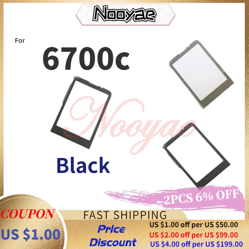 

For Nokia 6700 6700c LCD Screen lens Front Glass Lens Black/Golden Lens + Tracking