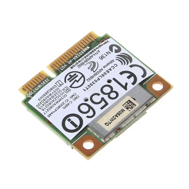 

2022 New Atheros AR9280 2.4ghz 5ghz WLAN Minipci-express AR5BHB92 for Linux Hackintosh Win10 Wireless WiFi Network Card