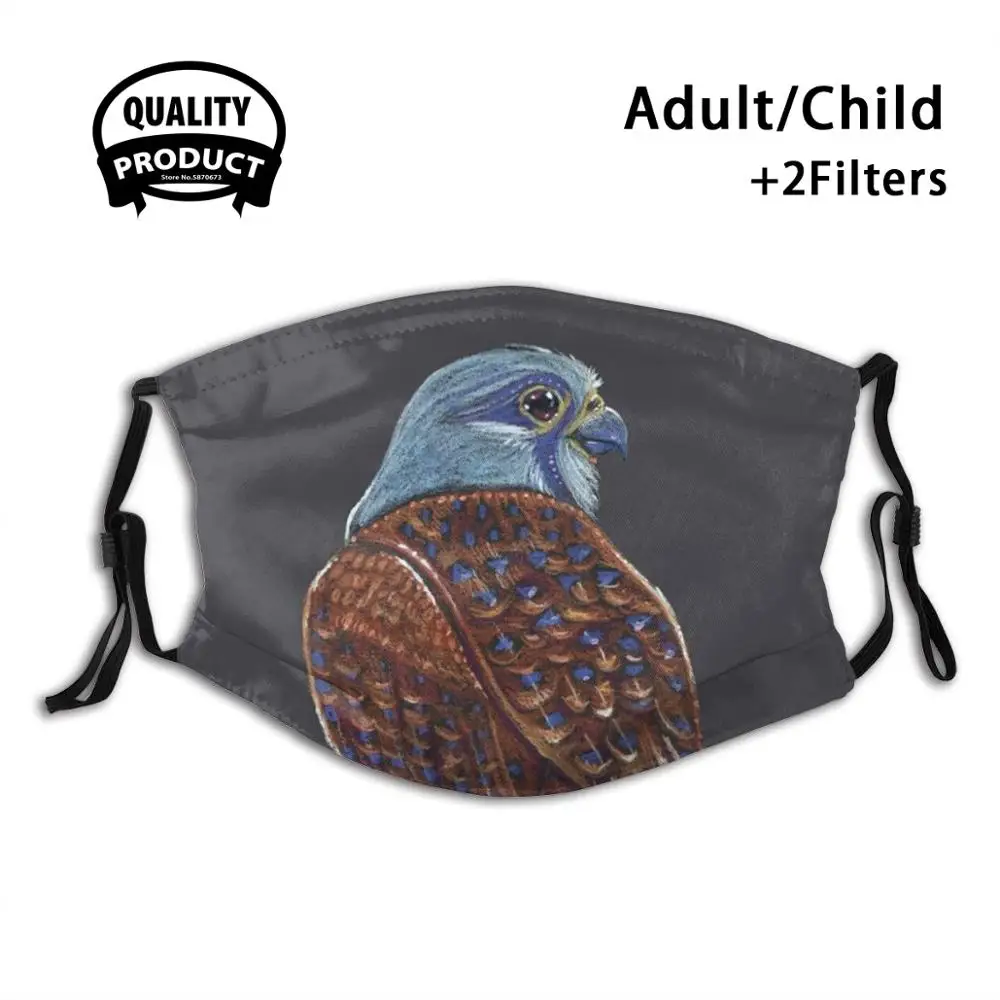 

Kestrel - Mini Totem Reusable Mouth Mask Filter Cool Funny Masks Kestrel Bird Of Prey British Birds Kestrel Art Bird Art