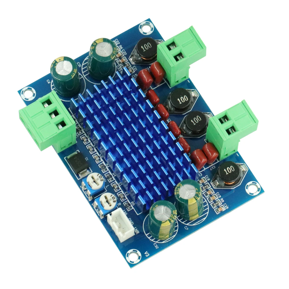 Высокомощный цифровой усилитель мощности платы Hi-Fi 2*120 Вт XH-M572 TPA3116D2 шасси специальный штекер Вход 5 в 24 в 28 в выход 120 Вт