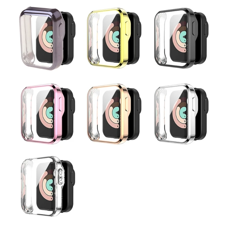 

Чехол для часов из ТПУ с защитой от царапин, защитная крышка для экрана Xiaomi Mi Watch Lite Redmi Watch, аксессуары для смарт-часов