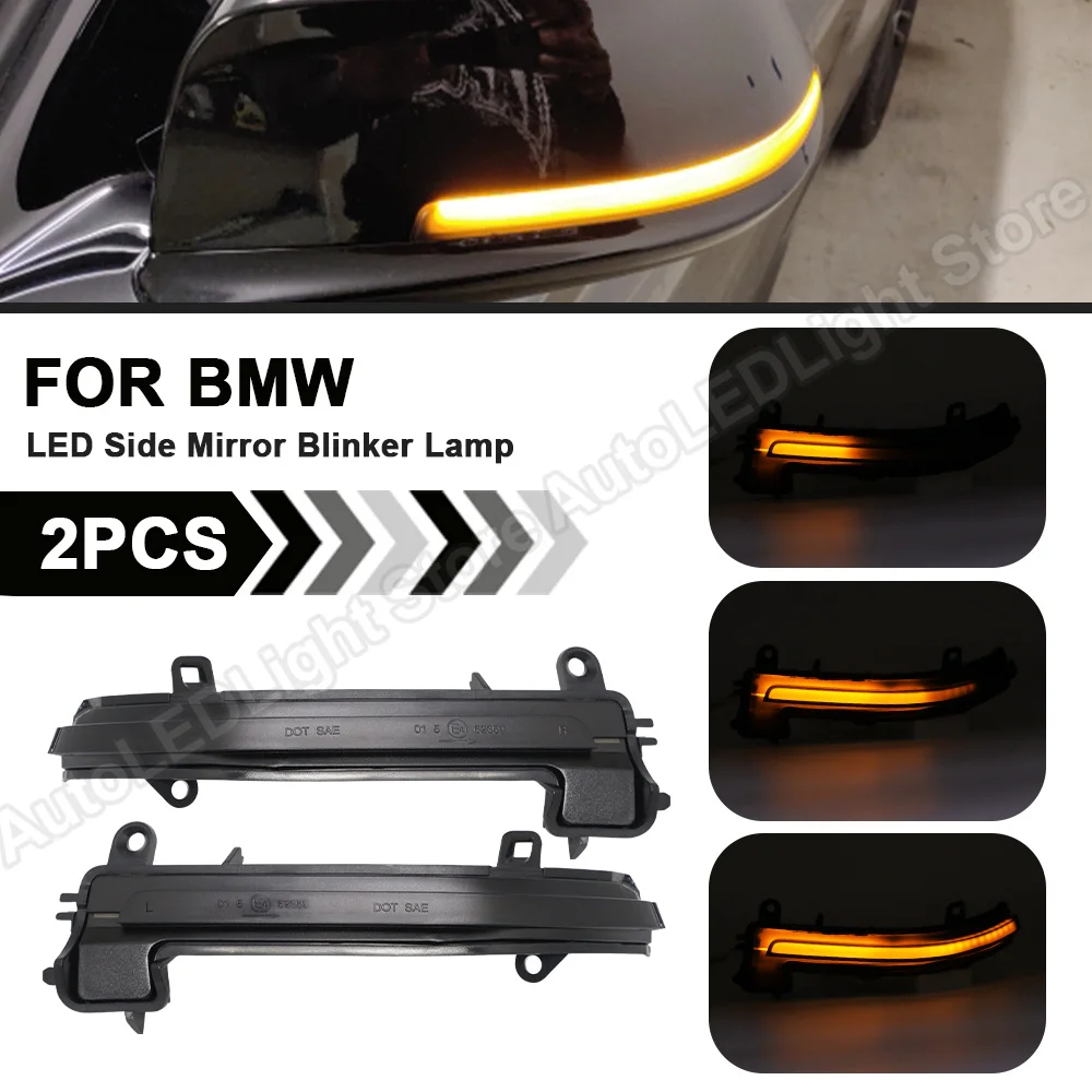 2Pc For BMW 1 2 3 4Series F20 F21 F22 F87 F23 F30 F31 F34 F33 F32 X1 E84 Flash LED Dynamic Mirror Blinker Light Turn Signal Lamp