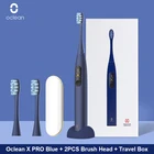 Новая электрическая зубная щетка Oclean X Pro Blue Sonic для взрослых IPX7 Автоматическая быстрая зарядка с сенсорным экраном