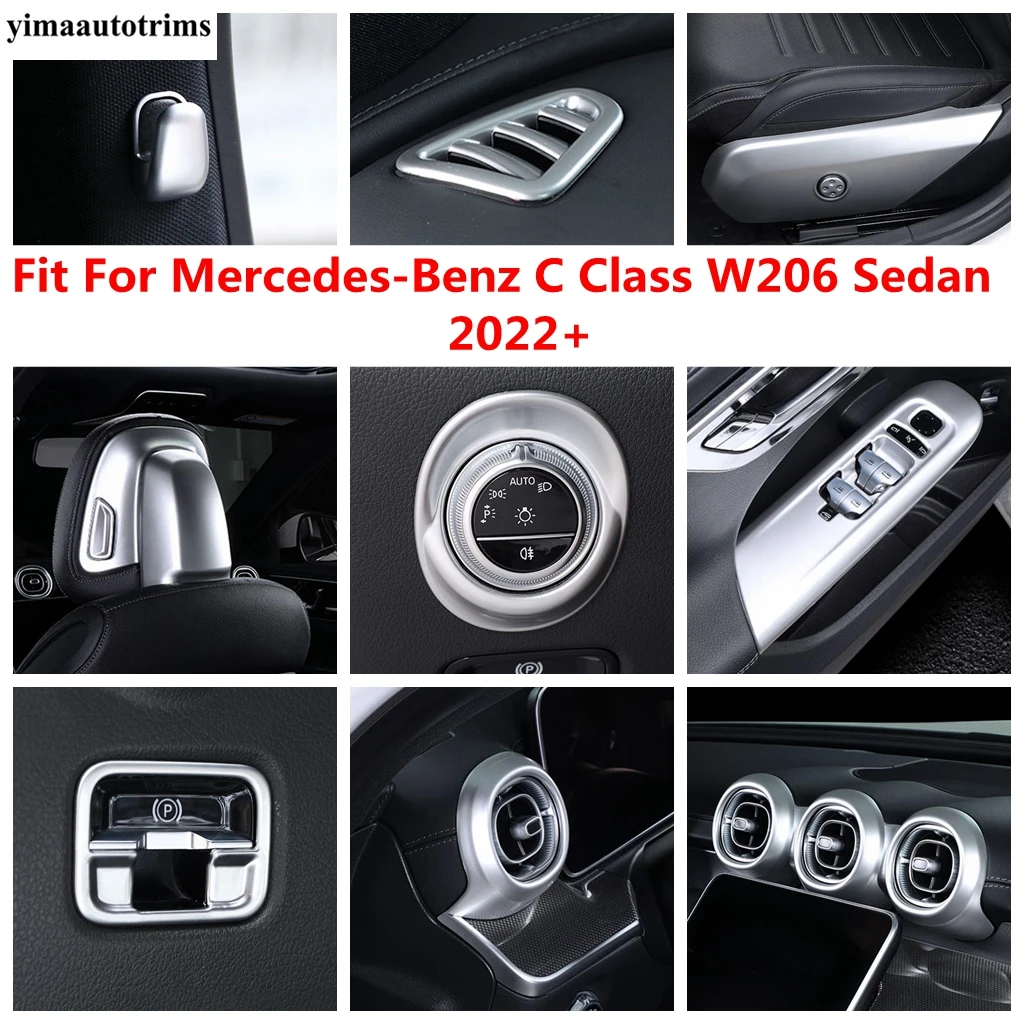 

Pillar B Hood Window Lift Air AC Vent Head Light Armrest Box Cover Trim Accessories For Mercedes-Benz C Class W206 Sedan 2022