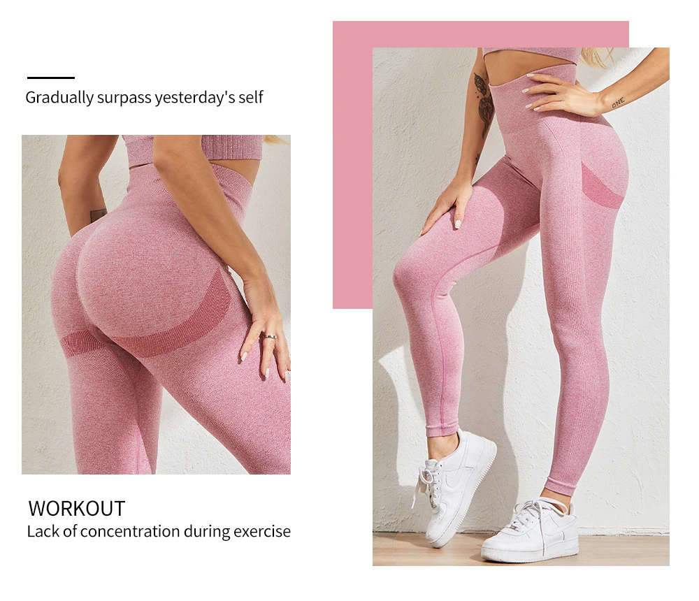 grey leggings SALSPOR Women Seamless Gym Leggings Push Up High Waist Sports Women Fitness Stretch Running Quick-drying Leggins Femme Trousers ribbed leggings