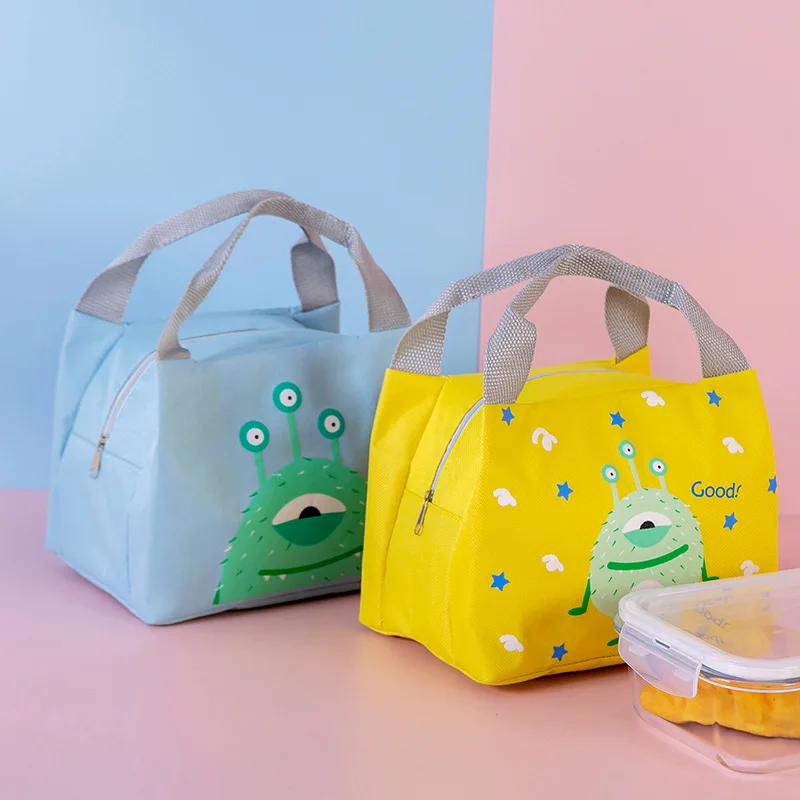 Новое поступление детская мультяшная сумка для ланча учеников милые сумки рук