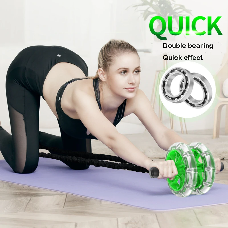 Тренажер для мышц фитнес оборудование домашний ролик ab спортивное тело
