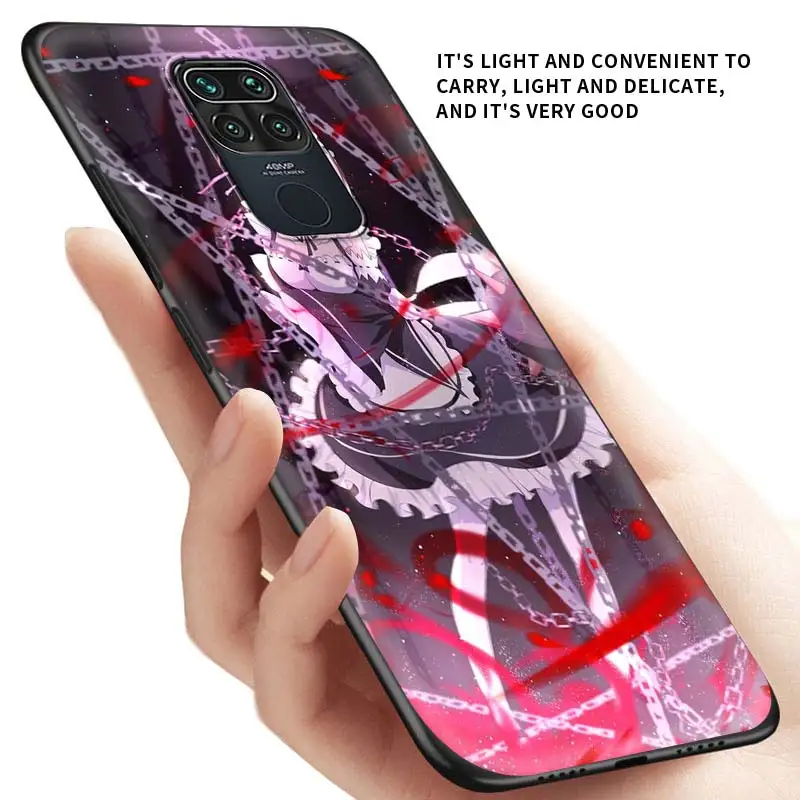 

Thin Cover for Redmi Note 9 9S 9 9A 9C 8T 8 7S 7 6 Pro 8 7 6 8A 7A 6A K20 Pro Phone Shockproof Case Anime Rem Re Zero
