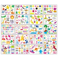 20pcs kids drawing template set art tool painting stencil rulers drawing color board children painting learning education aids