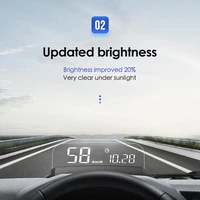 Updated Version OBD Car Head Up Display L3 Car Electronics HUD Display Digital Speed Projector Overspeed Warning GPS Speedometer