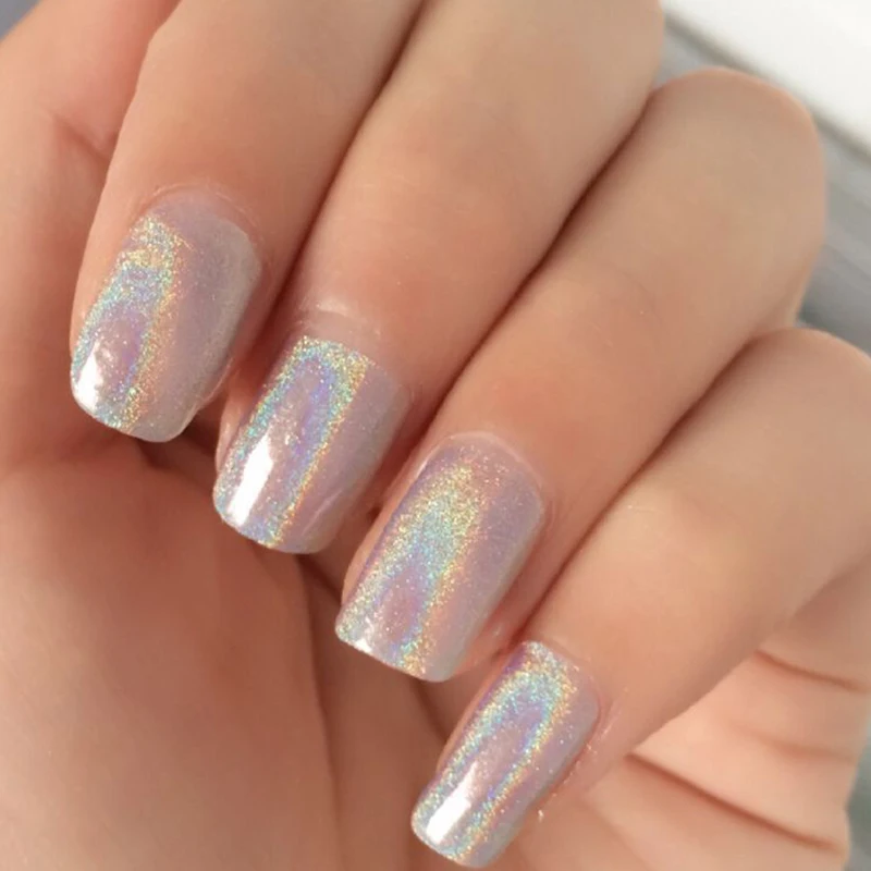 1g/бутылка Радуга пигмент Duochrome голографической Единорог Порошковая голограмма