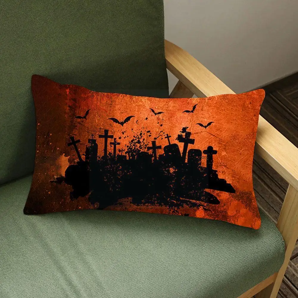 

Halloween Printing Pillow Case Home Decoration Spider Decoration For Sofa Home Pillow Cover Decorative 30*50cm Car Pillowca V1U5