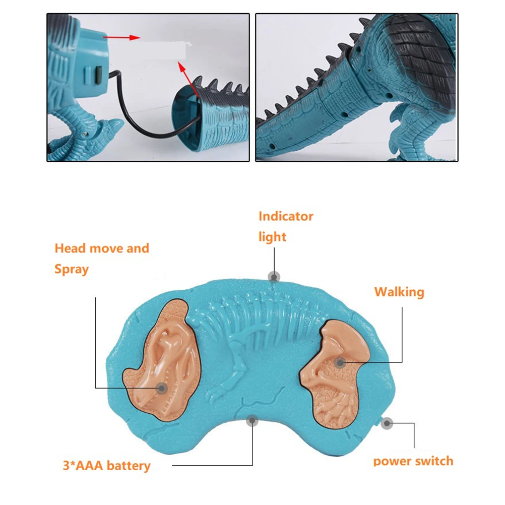 Инфракрасный пульт дистанционного управления игрушка динозавр пламя Дракон