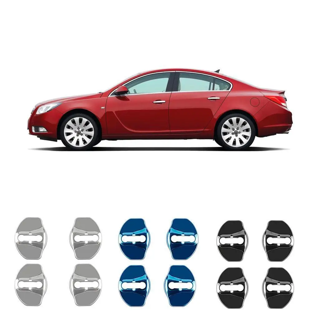 

4pcs/set Car Door Lock Buckle Decorative Cover Auto Emblems Case for Tesla Model Car Styling Accessories