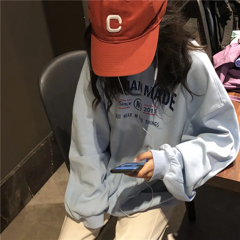 

Super Popular CEC Sweater Women's Spring and Autumn 2019 Korean Style Ins Loose BF Idle Style Thin Student Waitmore Coat