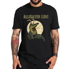 Классическая футболка аллигатора Loki, футболка Croki God Of Mischief, Крокодиловая футболка премиум-класса, базовая Повседневная мужская футболка из 100% хлопка, европейский размер