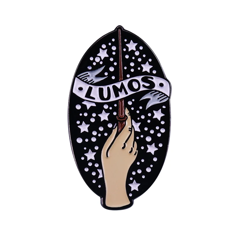 Волшебные заклинания значок Lumos волшебное мастерство для влюбленных стильное