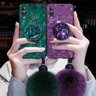 Блестящий чехол с алмазным ремешком для Samsung Galaxy A10 A20 A30 A40 A50 A60 A70 A80 A10S A20S A20E, Роскошный чехол из золотой фольги