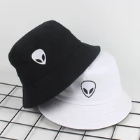 new alien foldable bucket hat women beach sun flat hats men fisherman outdoor hip hop cigarette caps boonie gift