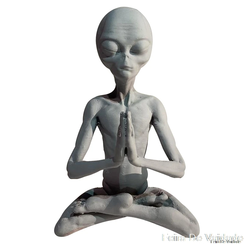 Медитационная статуя инопланетянина из смолы садовый орнамент Лучший
