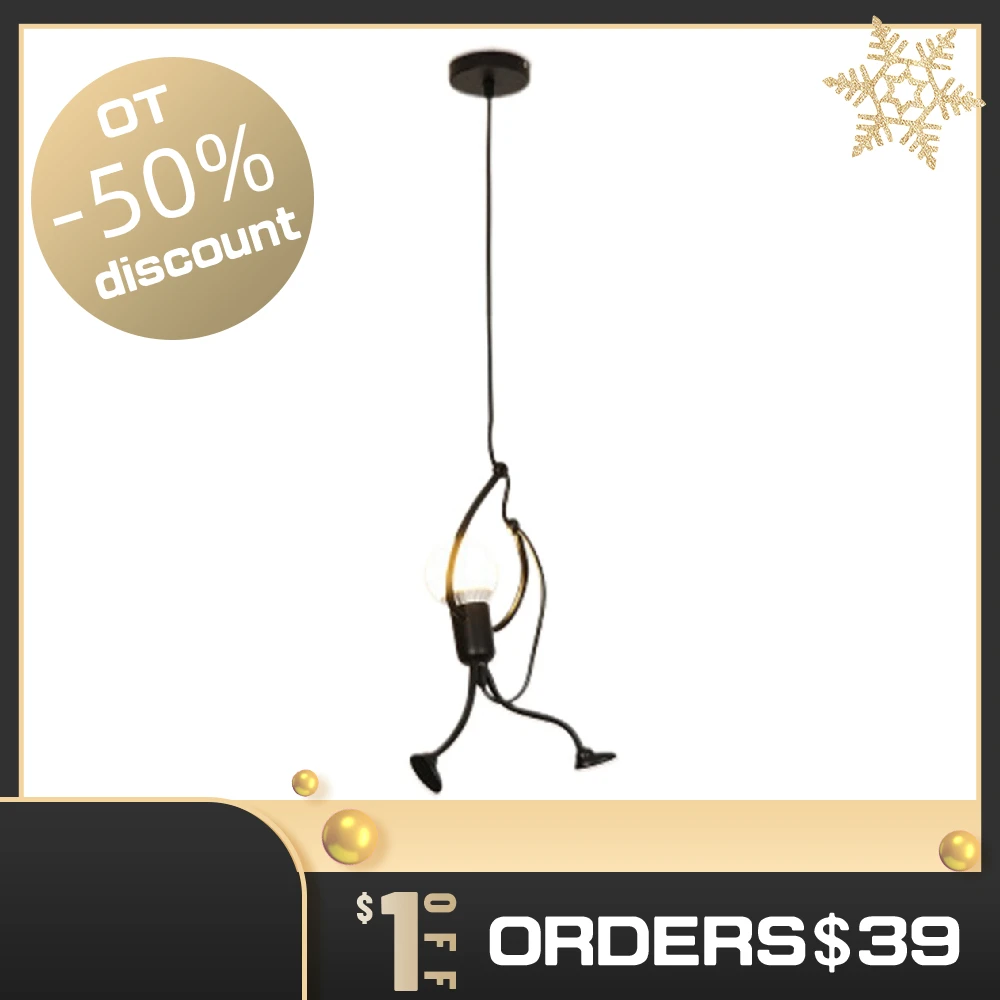 Люстра Железный маленький человек из мультфильма кукольная люстра качели