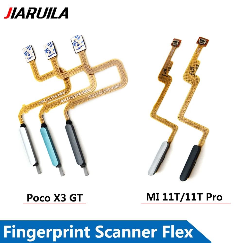 

Сканер отпечатков пальцев для Xiaomi Mi 11T Pro / Poco X3 GT кнопка Home отпечаток пальца Меню Возврат Ключ сенсор гибкий кабель