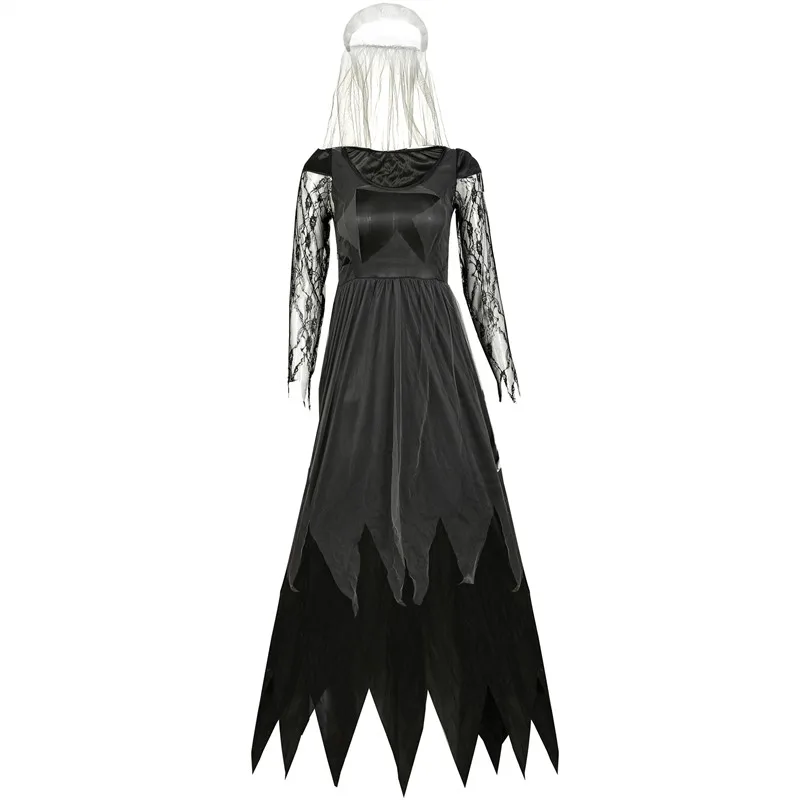 2019 Новый женский косплей костюм на Хэллоуин Ужасный Призрак мертвый труп невеста