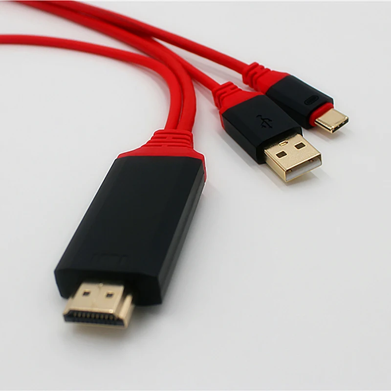 Со сверхвысоким разрешением Ultra HD 1080P USB 3 1 Тип C на HDMI с поддержкой 4k зарядки HDTV