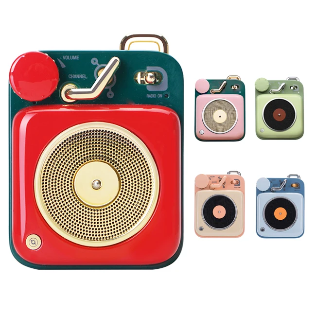 

Innoliance Mini Portable Smart Talking Cute Girl Kids Women Christmas Gift Wireless Retro Speaker with Bt