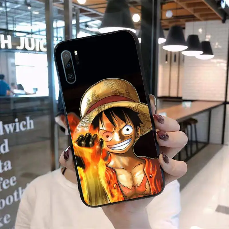 

anime One Piece Luffy Couples Phone Case For Huawei P20 P30 P40 lite Pro P Smart 2019