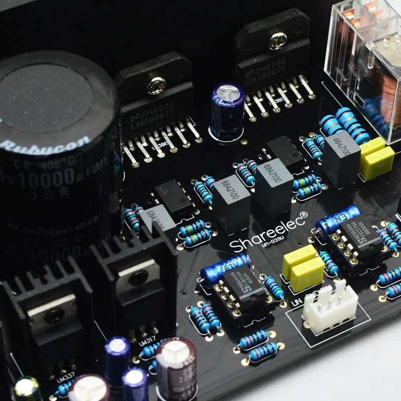 Плата усилителя мощности UNISIAN LM3886 DC servo Auido OP07 NE5534 независимые РАБОЧИЕ УСИЛИТЕЛИ с