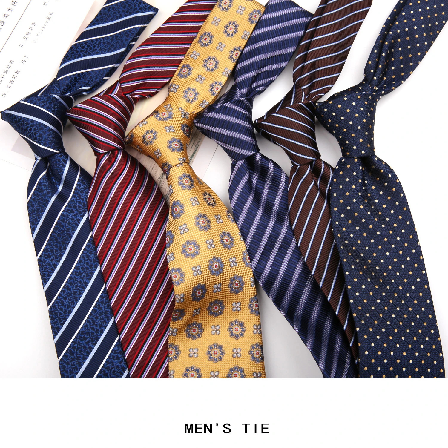 

8cm Adult Silk Neckties for Mens Suits Wedding Neck Ties Retro Striped Corbatas Gravata Neckwear Gentleman Gravatas Tie