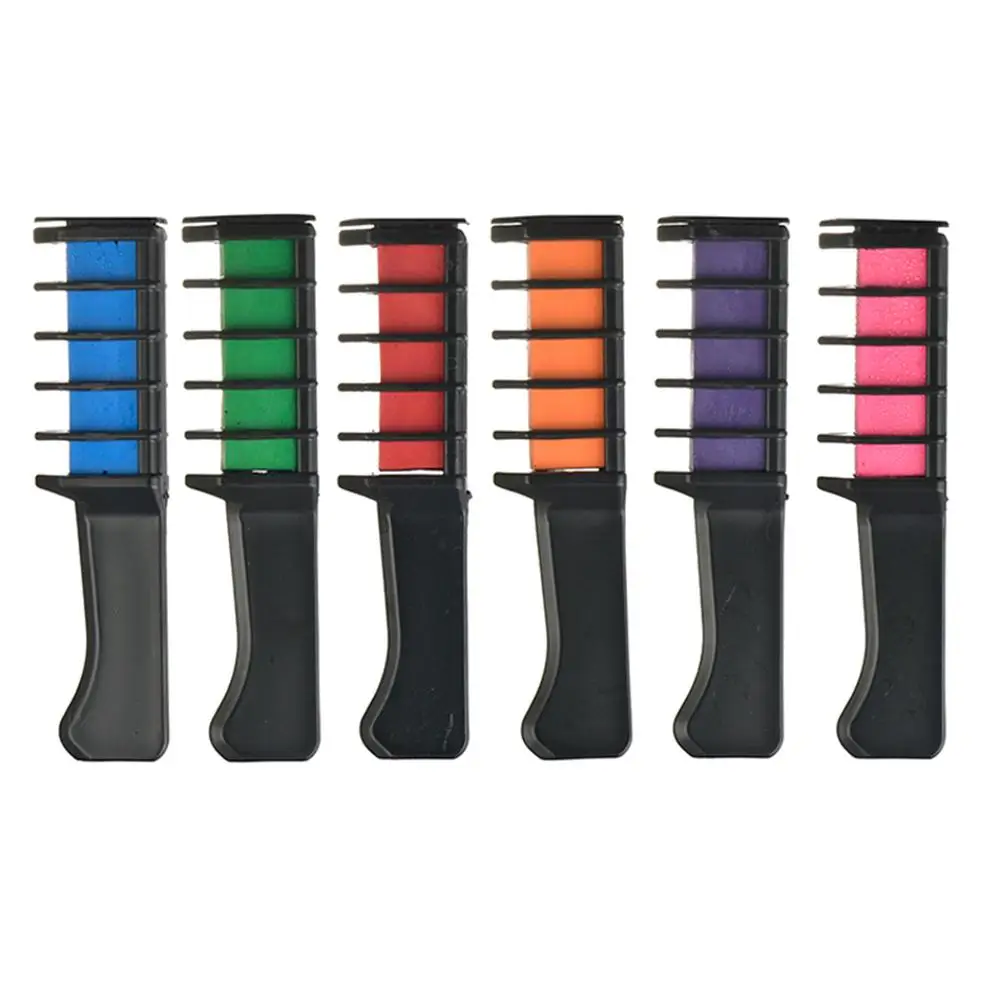 10 шт. одноразовая краска для волос мини расческа Временный Мел набор окрашивания