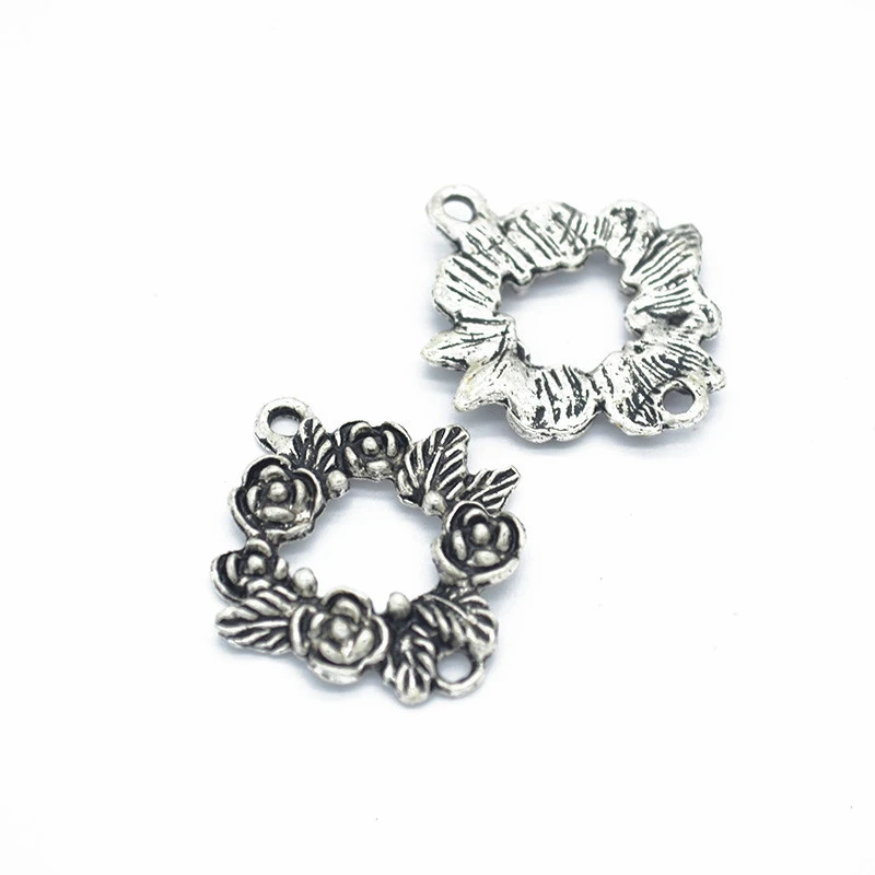 

25pcs Flower Charms DIY Jewelry Making Pendant Fit Bracelets Necklaces Earrings Handmade Crafts