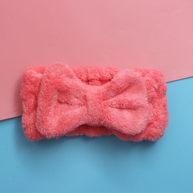 deep pink Моющий эластичный ободок для головы шарф для лица наращивание ресниц Мягкая лента для волос держатель для ванной спа прекрасные аксессуары для макияжа - Цвет: deep pink