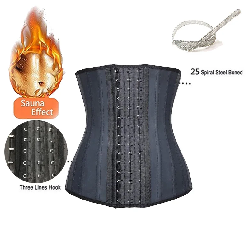 

Waist Trainer Body Shaper 25 Steel Bones Women's Binders And Shapers Slimming Sheath Belly Women Slimming underwear