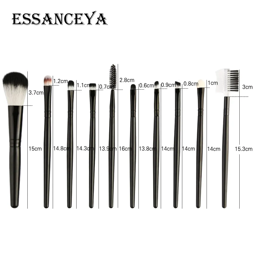 ESSANCEYA 6-18 шт. набор кистей для макияжа, Тональная основа, пудра, румяна, тени для век, подводка для глаз, губ, косметический набор кистей для макияжа, инструменты