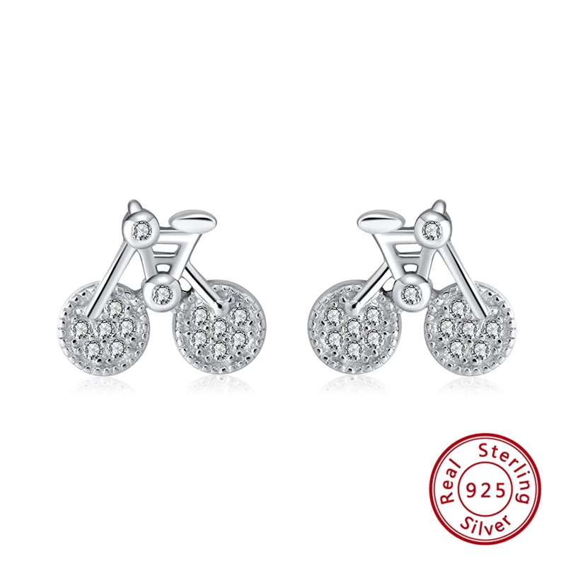 se115 ORSA JEWELS женские серьги в форме цветка 925 пробы серебро AAA CZ романтические серьги для девушек женские вечерние ювелирные изделия подарок SE110 - Цвет камня: se115