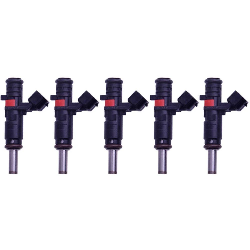 

Set Of 5 Fuel Injector Nozzles For Volkswagen 2007-2010 Beetle 2011 Golf 2007 - 2011 Jetta 2007 - 2009 Rabbit 2.5L L5 07K906031C