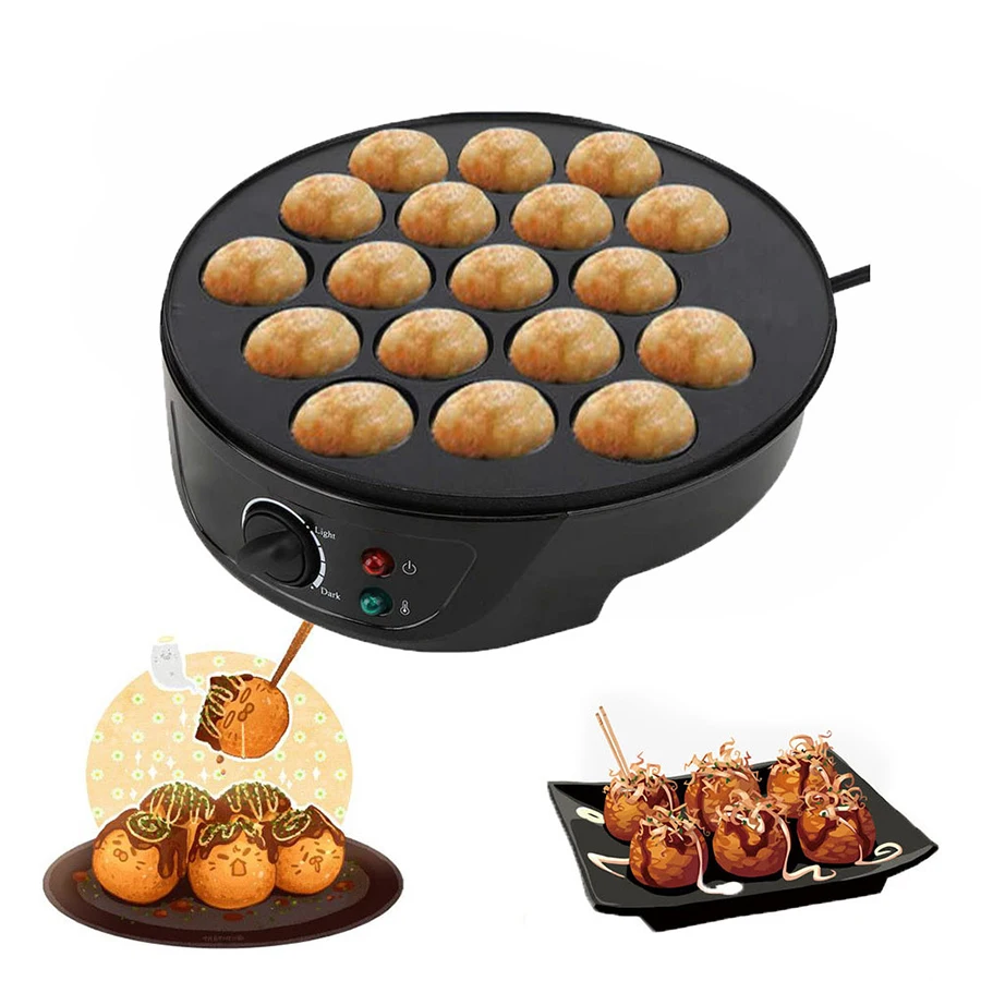 

220V Chibi Maruko Baking Machine Household Electric Takoyaki Maker Octopus Balls Grill Pan Professional Cooking Tools