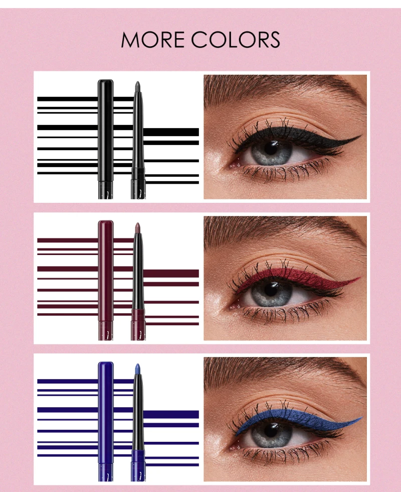 

NICEFACE 6Colors Matte Eyeliner Pen Long Lasting Quick Dry Waterproof Multicolour Liquid Eye Liner Pencil Eye Makeup TSLM2