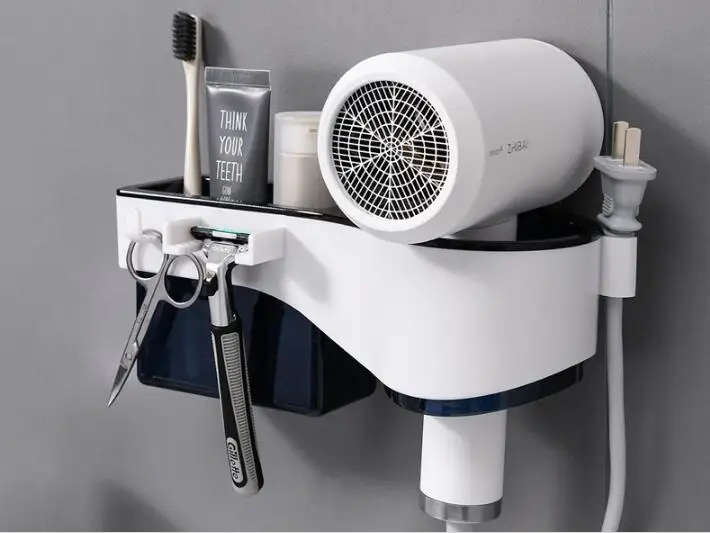 Настенная подставка для сушки волос 1 шт. полка ванной комнаты держатель гребня